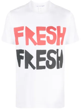 23SS COMME des GARCONS SHIRT Fresh Tシャツ Comme Des Garçons Shirt Brett Westfall-print T-shirt | White
