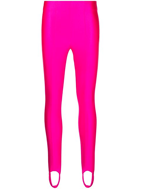 Good American Compression Shine stirrup trousers