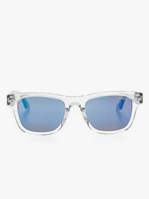 Montblanc logo-plaque square-frame sunglasses