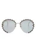 Chloé Eyewear Idora round-frame sunglasses - Gold