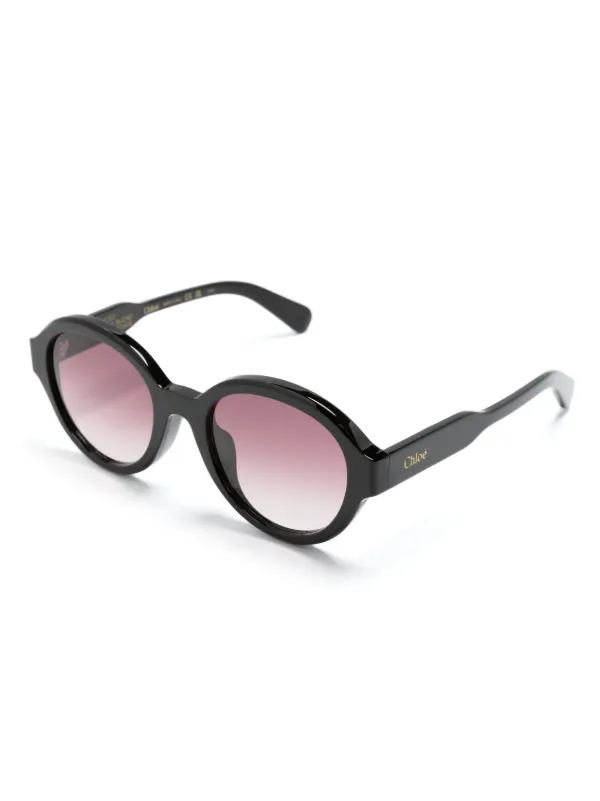 Chloe Black Sunglasses with Pink Lenses CHLOÉ Sunglasses CH0153S 001 Black Recycled 2023 main image 2