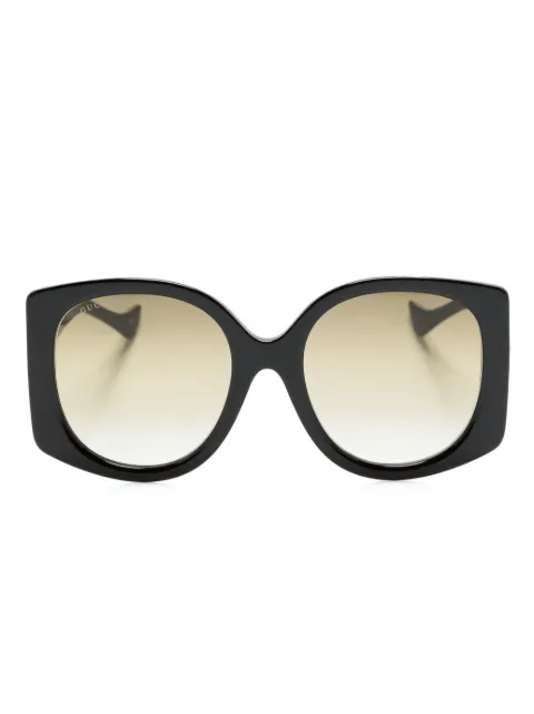 Gucci Eyewear logo-detail geometric-frame sunglasses
