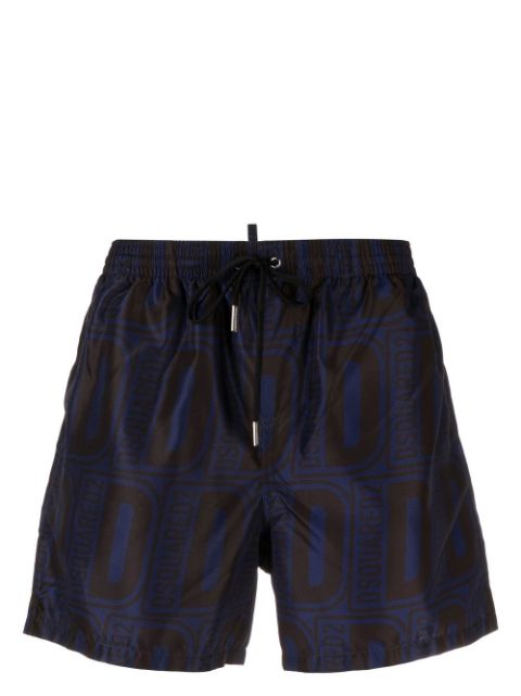 DSQUARED2 monogram print swim shorts Men