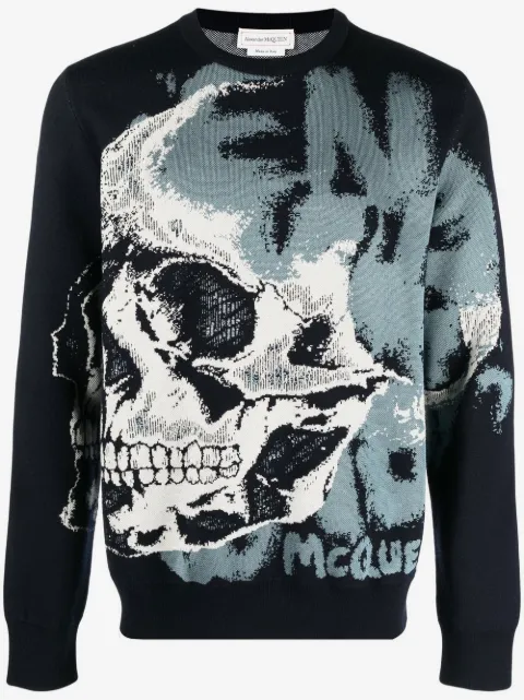 Alexander McQueen suéter con motivo Skull