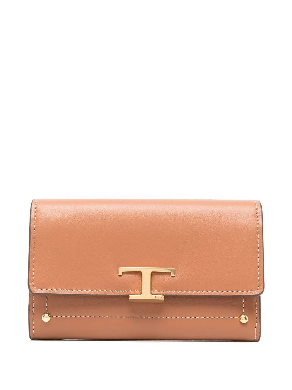 

Tod's logo-detail leather purse - Brown