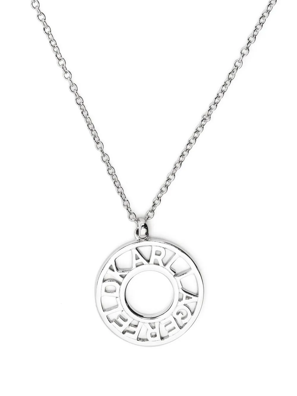 

Karl Lagerfeld logo-pendant necklace - Silver