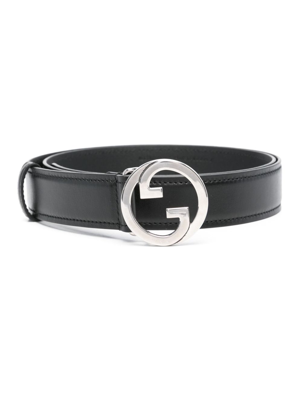 Gucci Blondie Interlocking G leather belt - Black