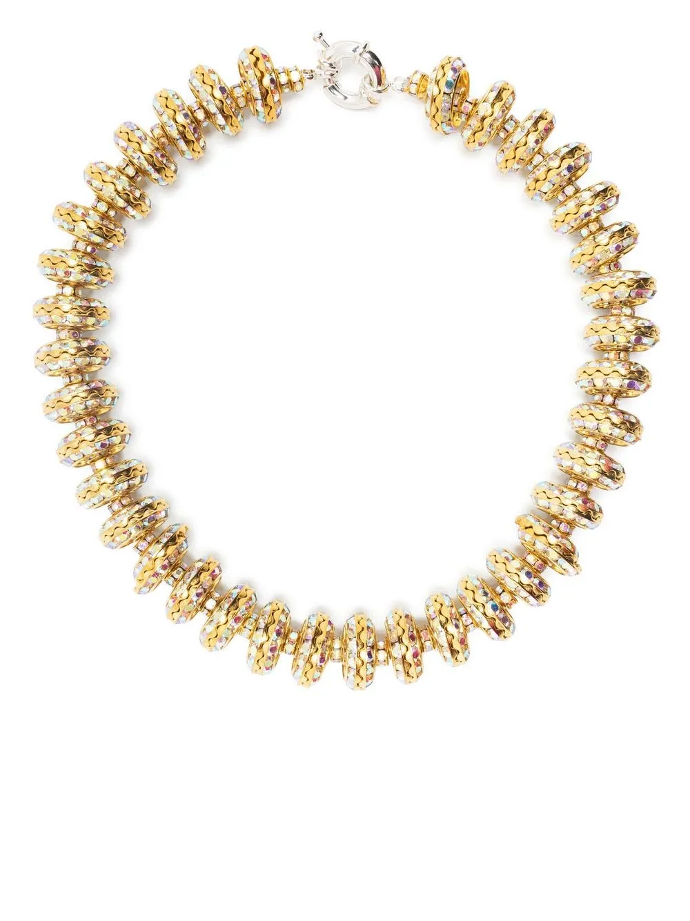 

Pearl Octopuss. Y Oro crystal-embellished necklace - Gold