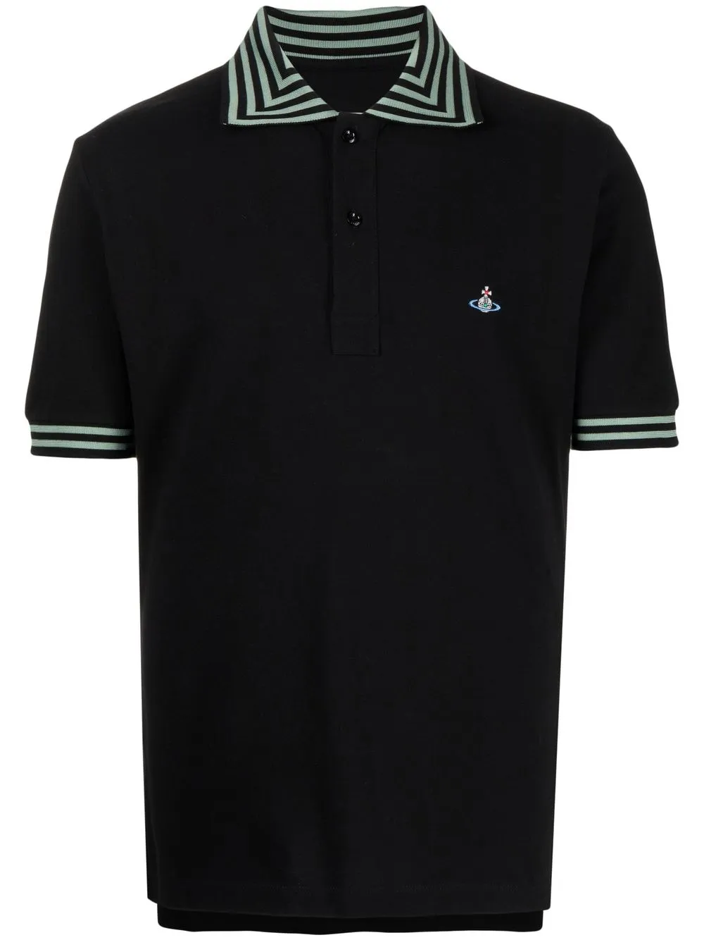 

Vivienne Westwood logo-embroidered polo shirt - Black