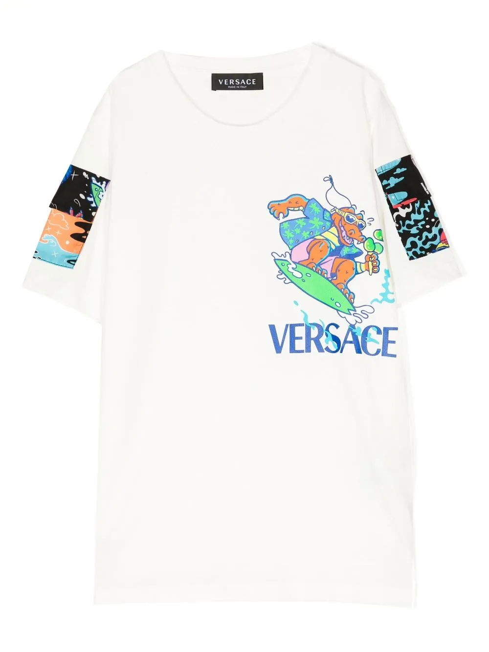 

Versace Kids logo-print long-sleeved T-shirt - White