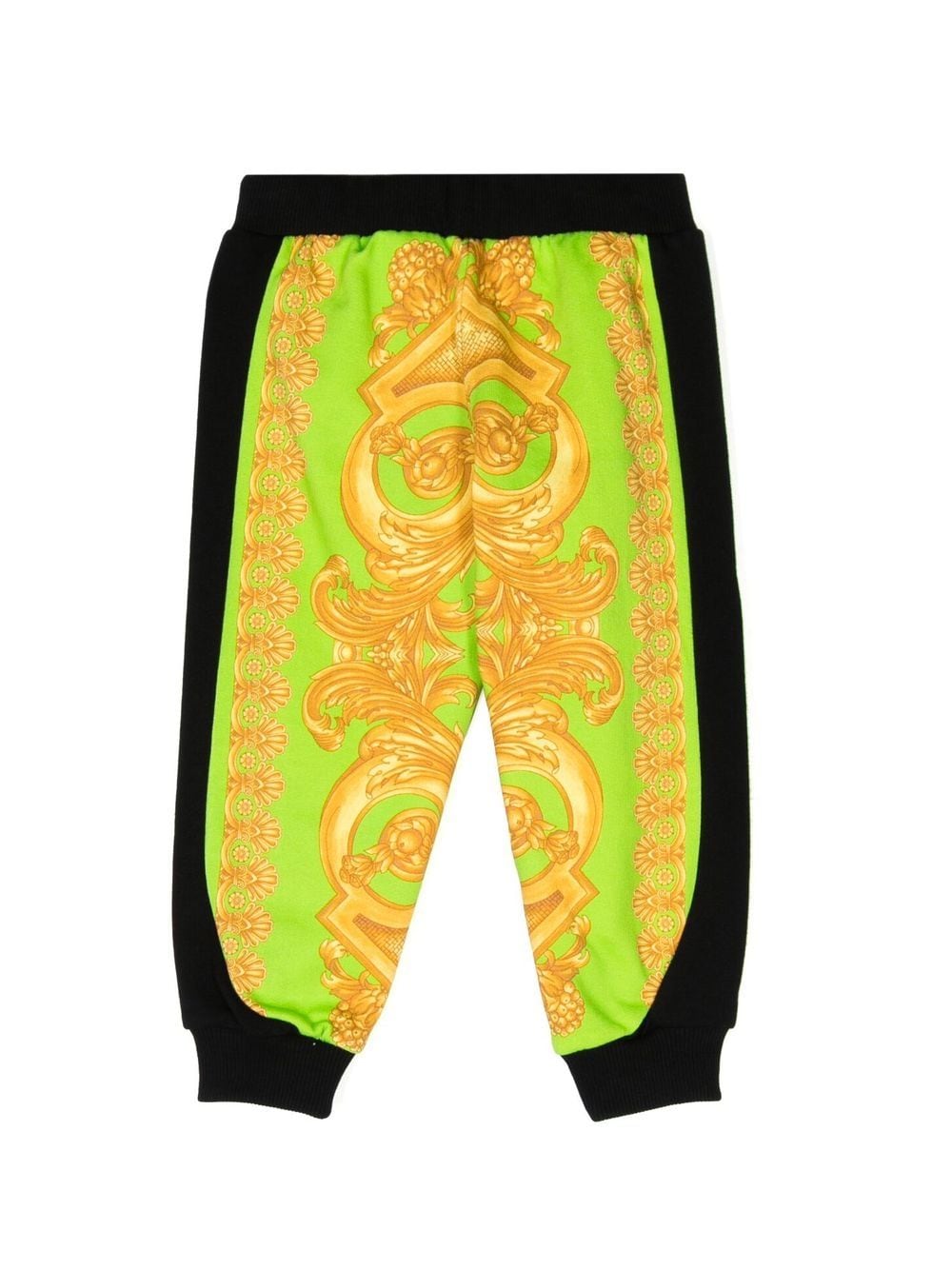 Versace Kids Joggingbroek met vlakken - Groen