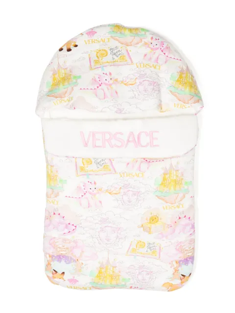 Versace Kids illustration-print padded sleep bag 