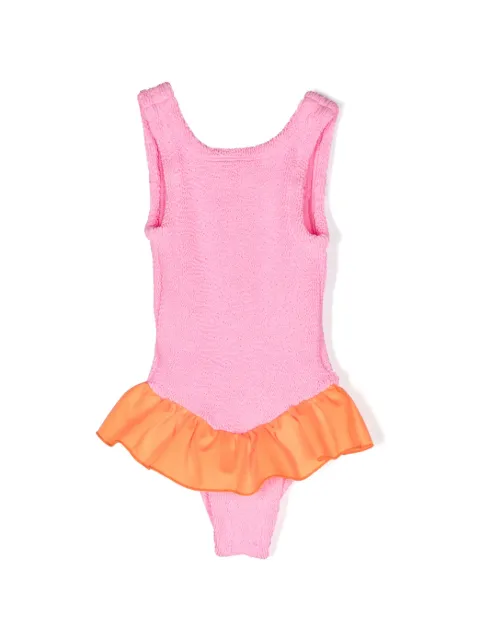Hunza G Kids maillot de bain Duo Denise à effet froissé