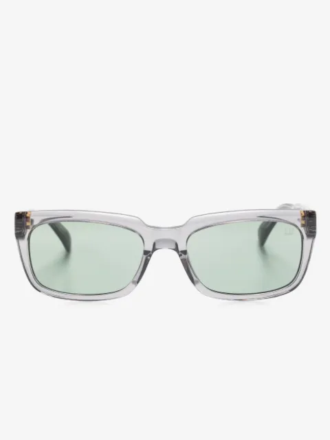 Dunhill lentes de sol con armazón rectangular transparente
