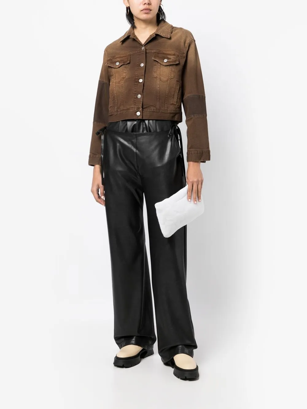 MM6 Maison Margiela Denim jack - Bruin
