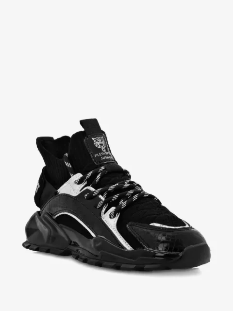 Plein Sport tenis con agujetas y paneles