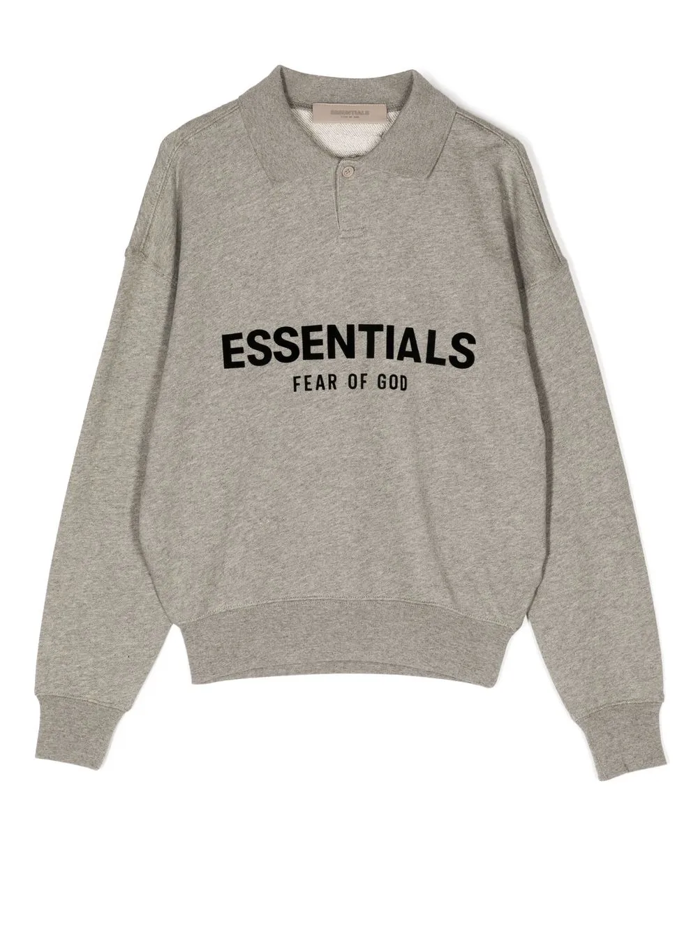 

FEAR OF GOD ESSENTIALS KIDS Essentials long-sleeve polo top - Grey