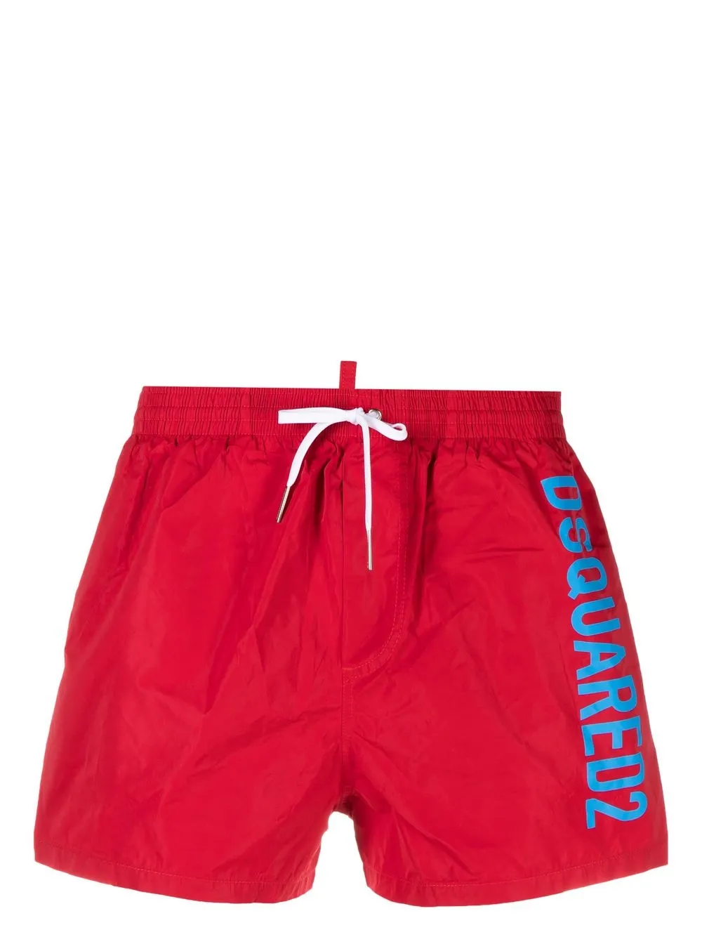 Dsquared2 Logo Print Swim Shorts In Red