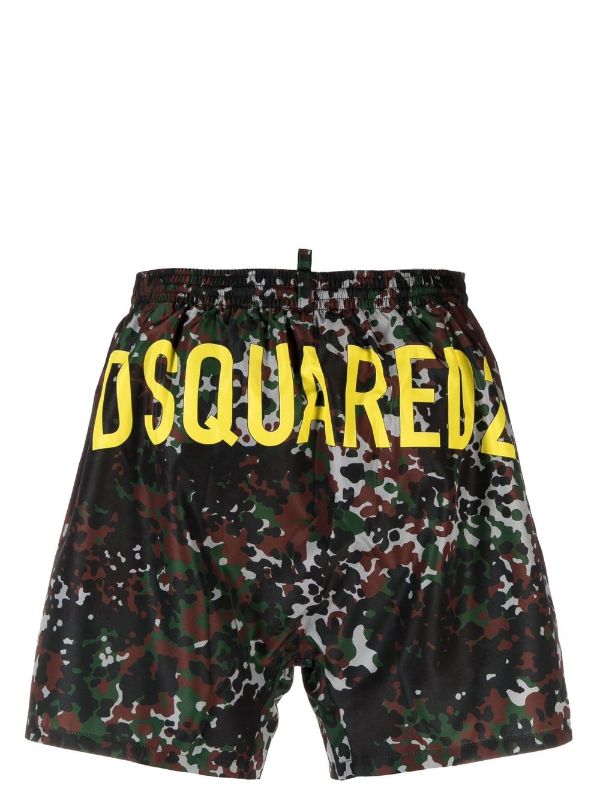 Dsquared2 ディースクエアード カモフラージュ トランクス水着 - Farfetch