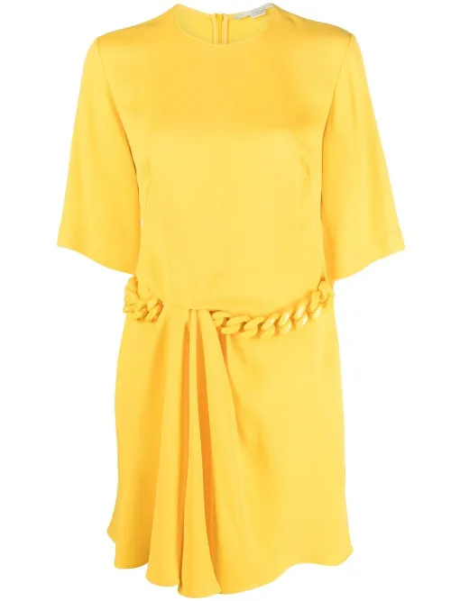 Robe courte à détail de chaîne - Stella McCartney - Modalova