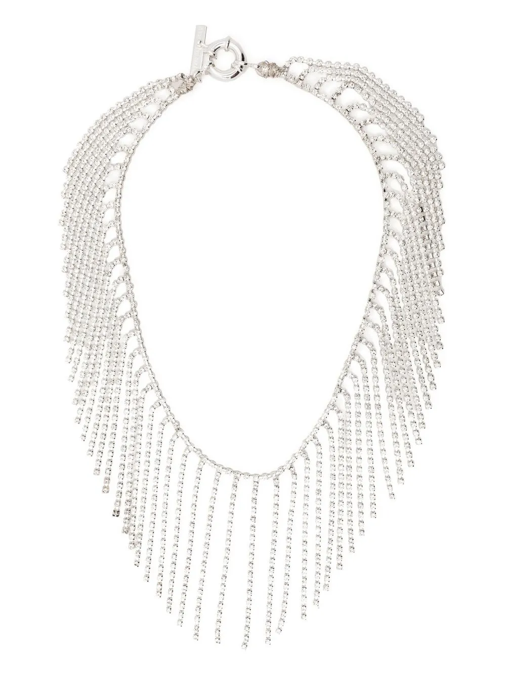 PEARL OCTOPUSS Y CRYSTAL-FRINGE NECKLACE