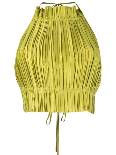 Cult Gaia Neckholder-Top mit plissierter Wirkung