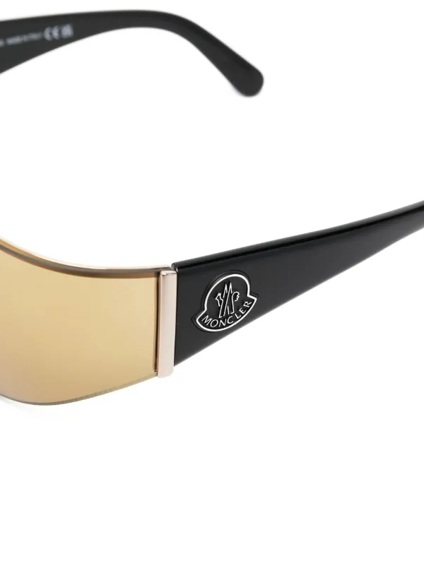 MONCLER オハサイスフレムサンクラス ML0049 02C Moncler Eyewear oversize-frame Sunglasses | Black | FARFETCH
