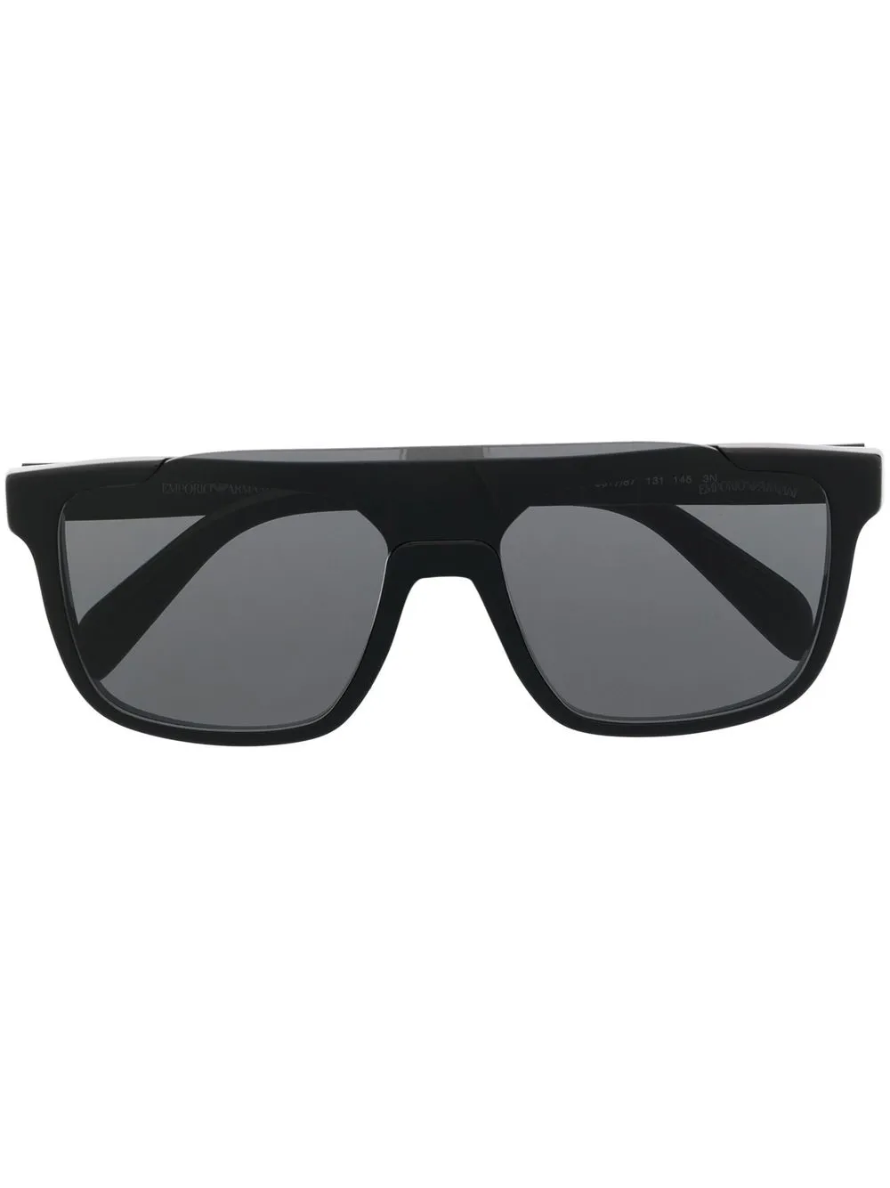 

Emporio Armani logo-print D-frame sunglasses - Black