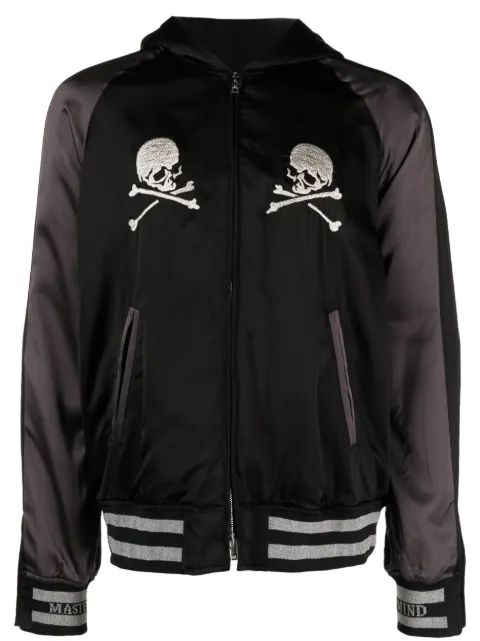 Mastermind Japan chamarra bomber con calavera bordada