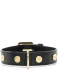 Versace studded leather pet collar - Black