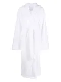 Soho Home belted-waist hooded robe - White