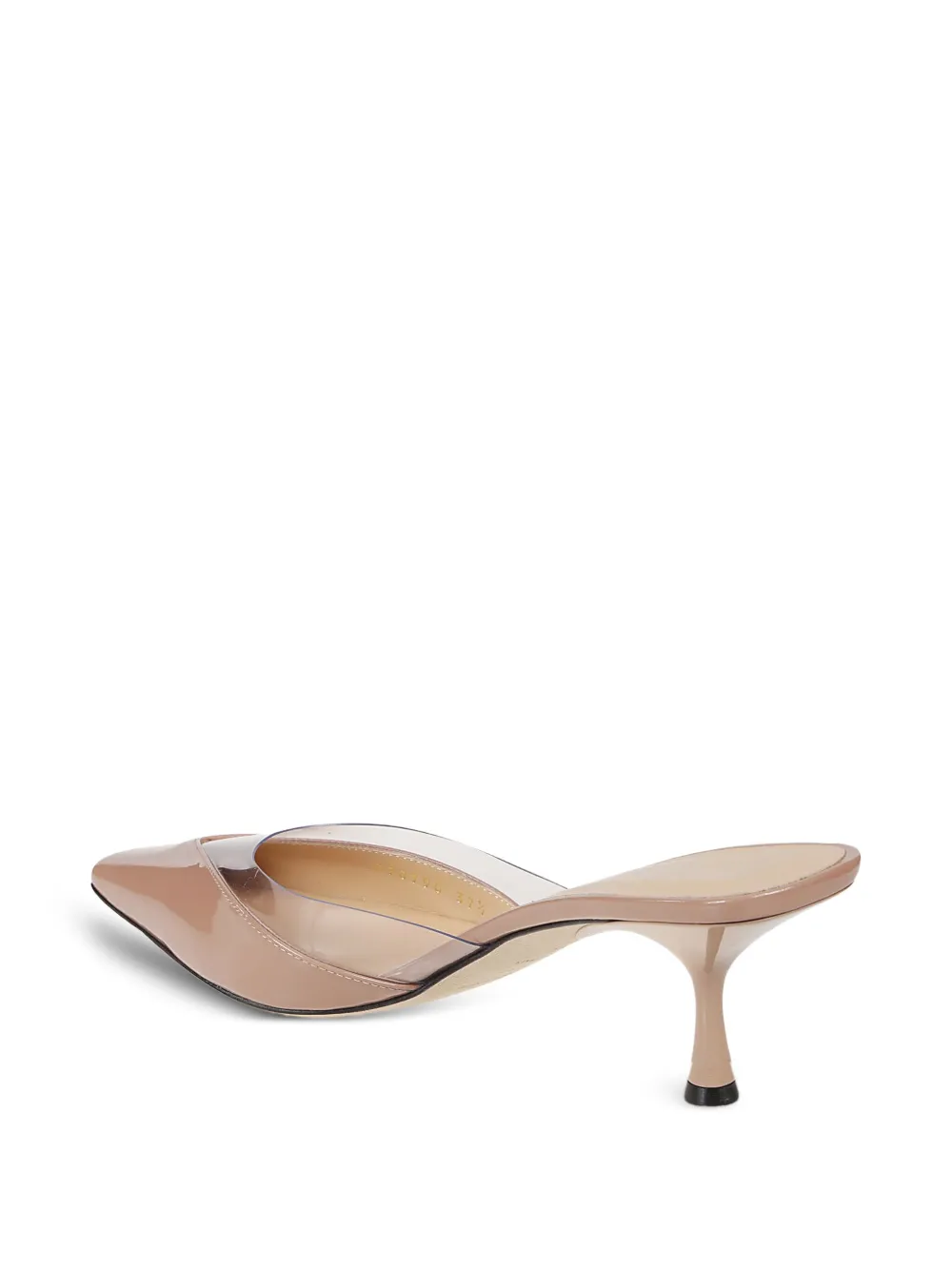 Sergio Rossi leather heeled mules Neutrals