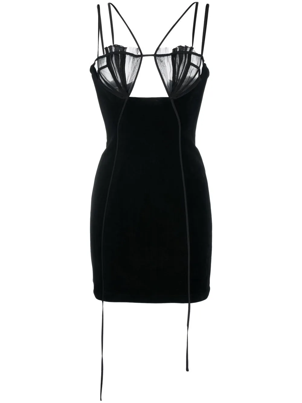 

Nensi Dojaka Flower cut-out minidress - Black