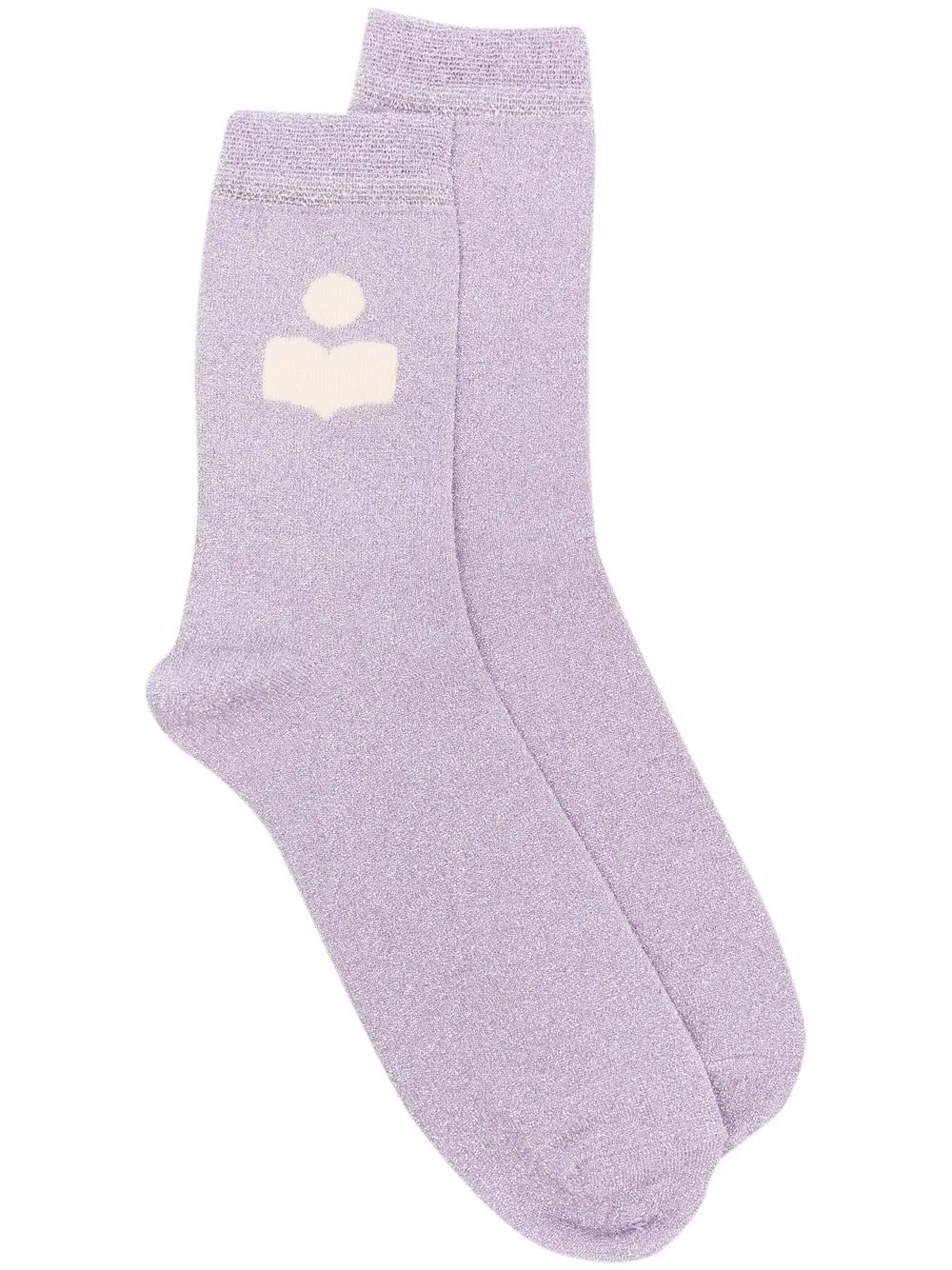 

Isabel Marant Étoile intarsia-knit logo socks - Purple