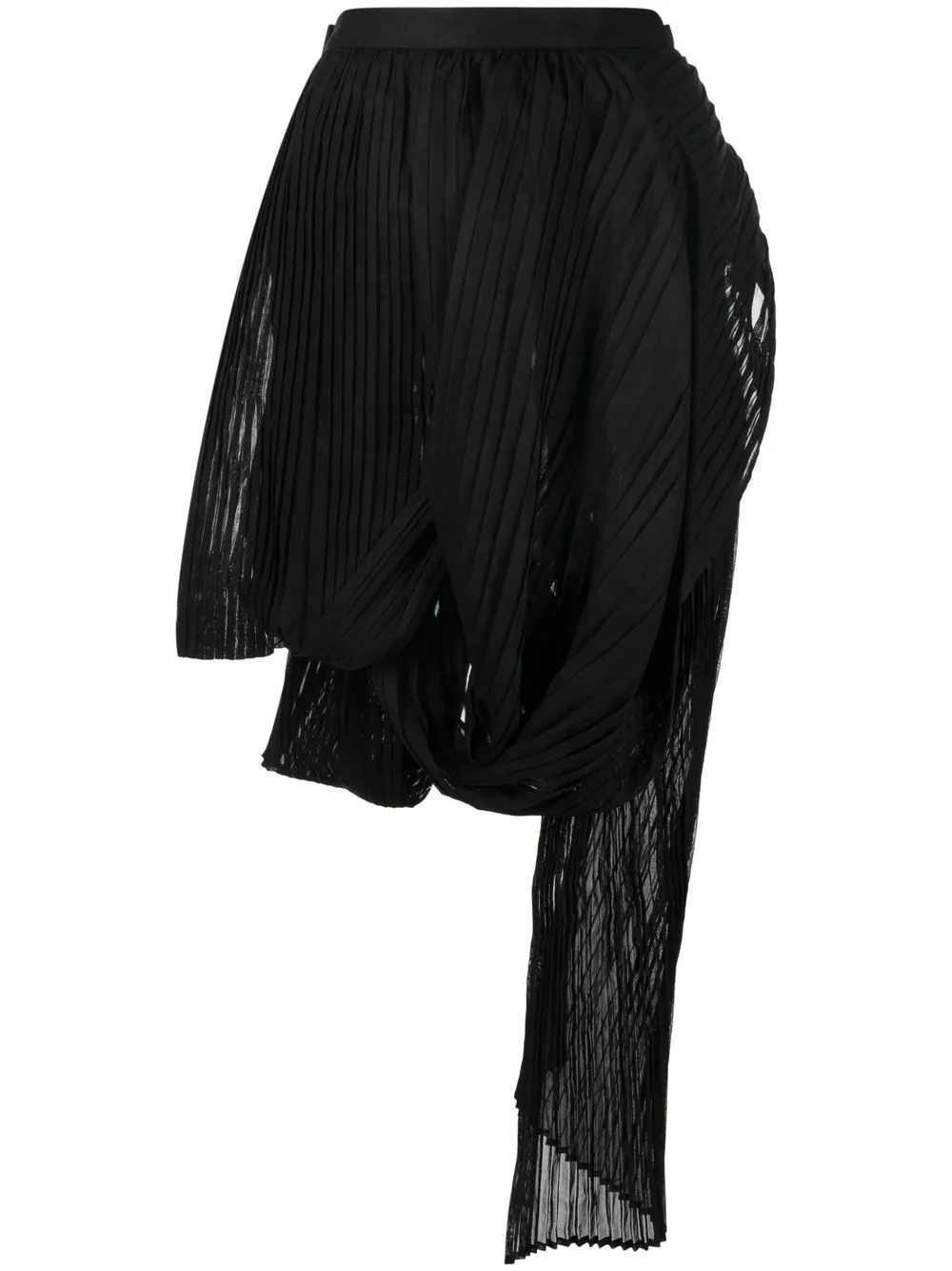 

Yohji Yamamoto Twist Plush Gather skirt - Black