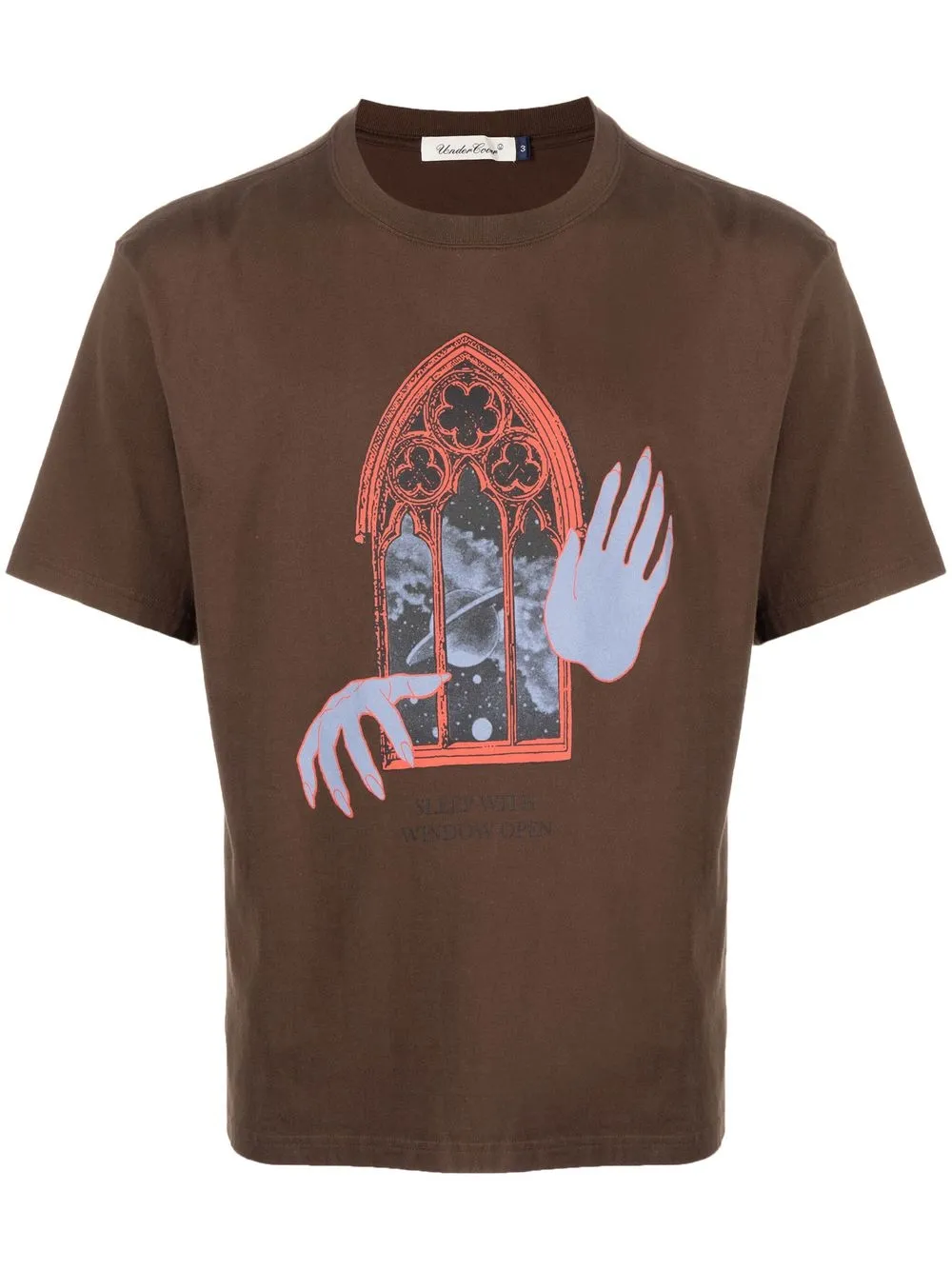 

Undercover graphic-print cotton T-shirt - Brown
