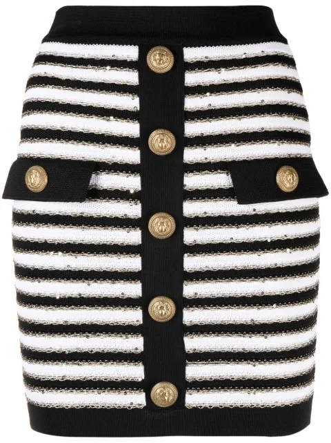 Balmain Gestreifter Rock