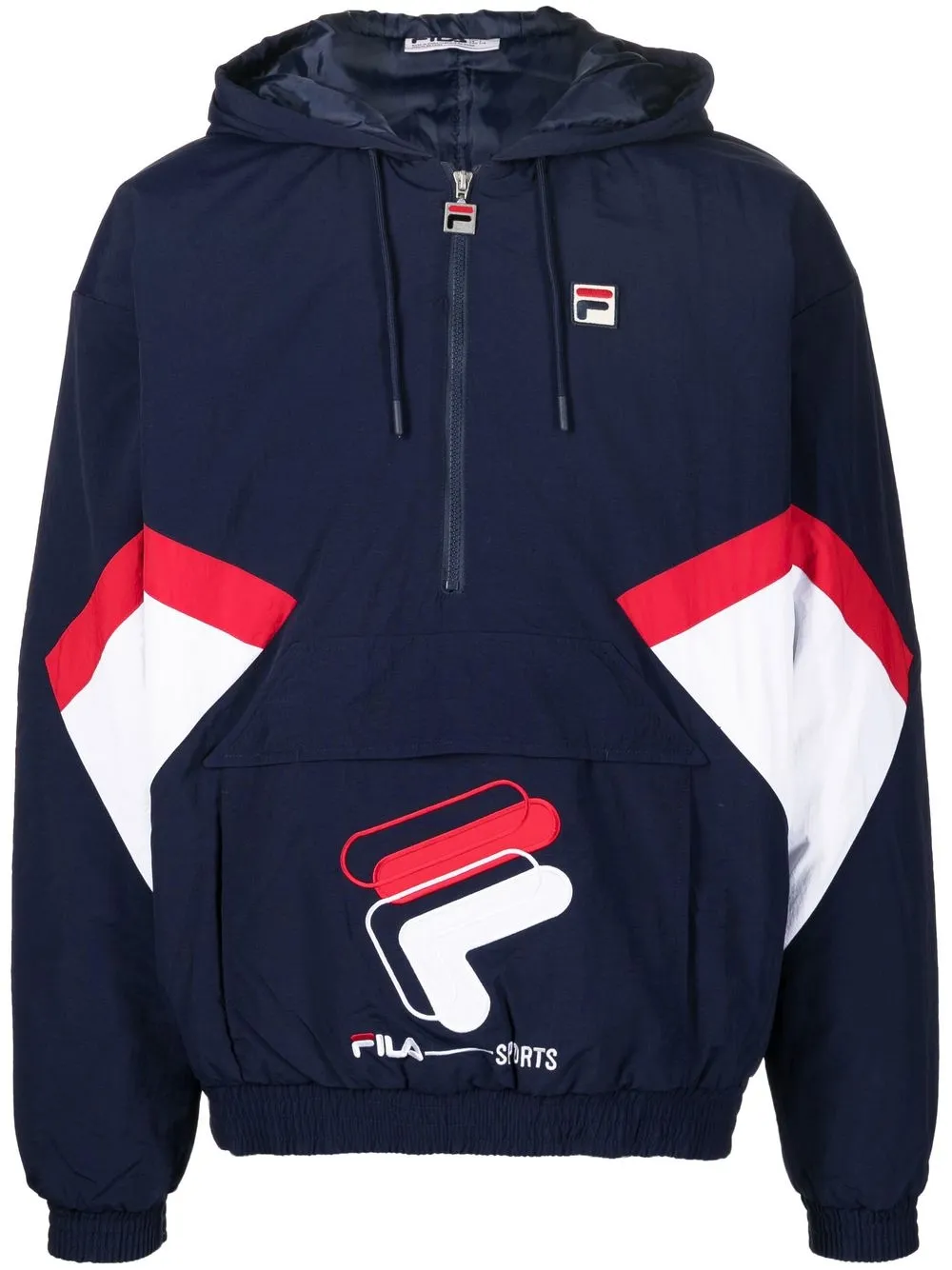 

Fila logo-patch hoodie - Blue