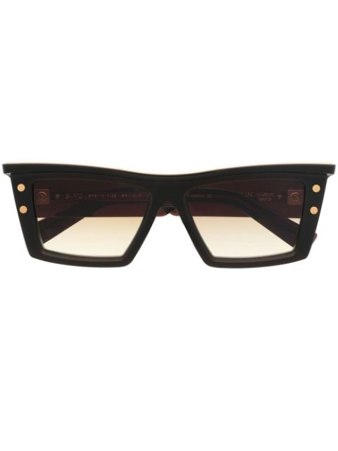 Balmain Eyewear two-tone geometric-frame sunglasses