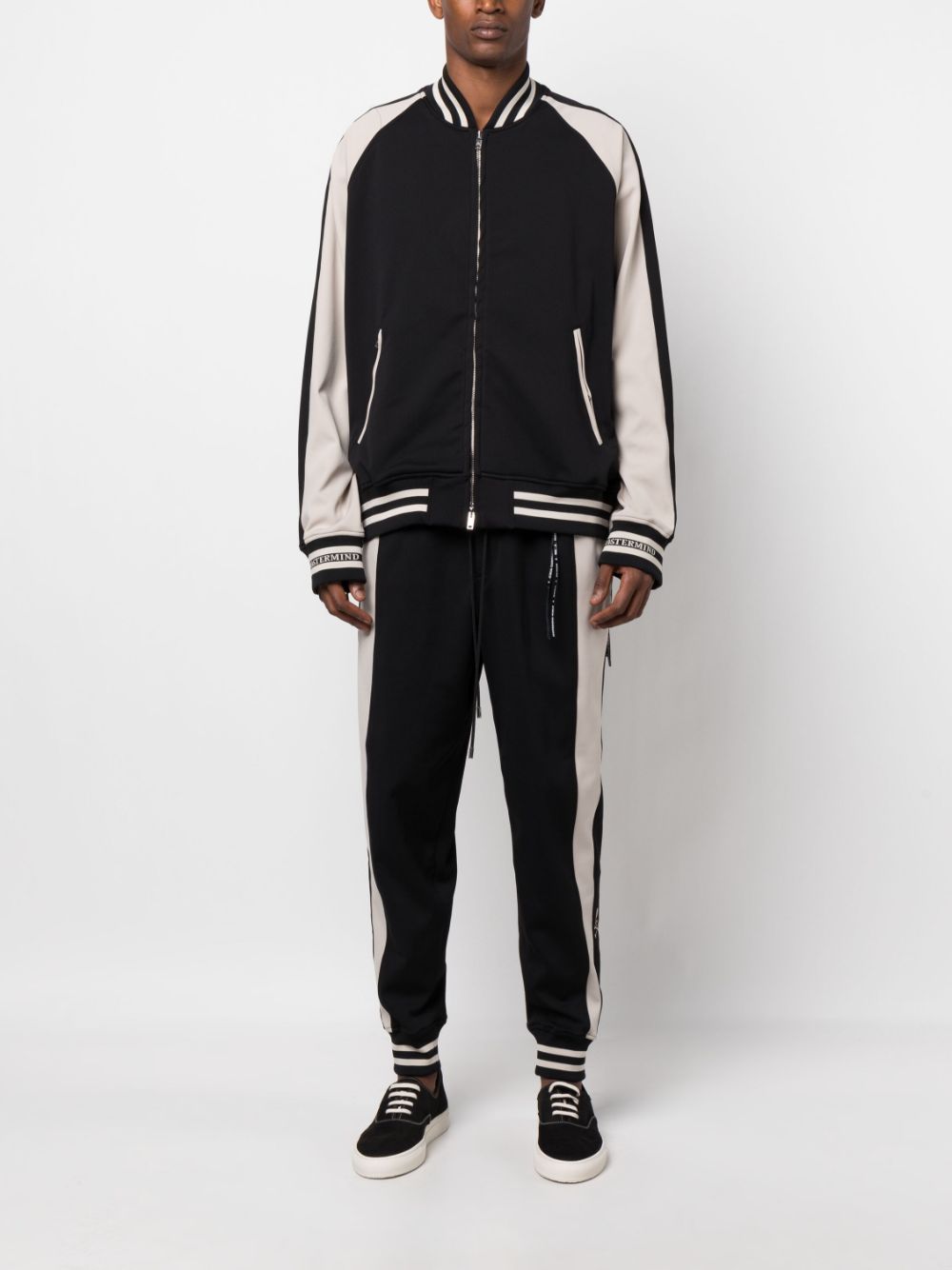 Mastermind Japan Side Line tapered track pants - Zwart