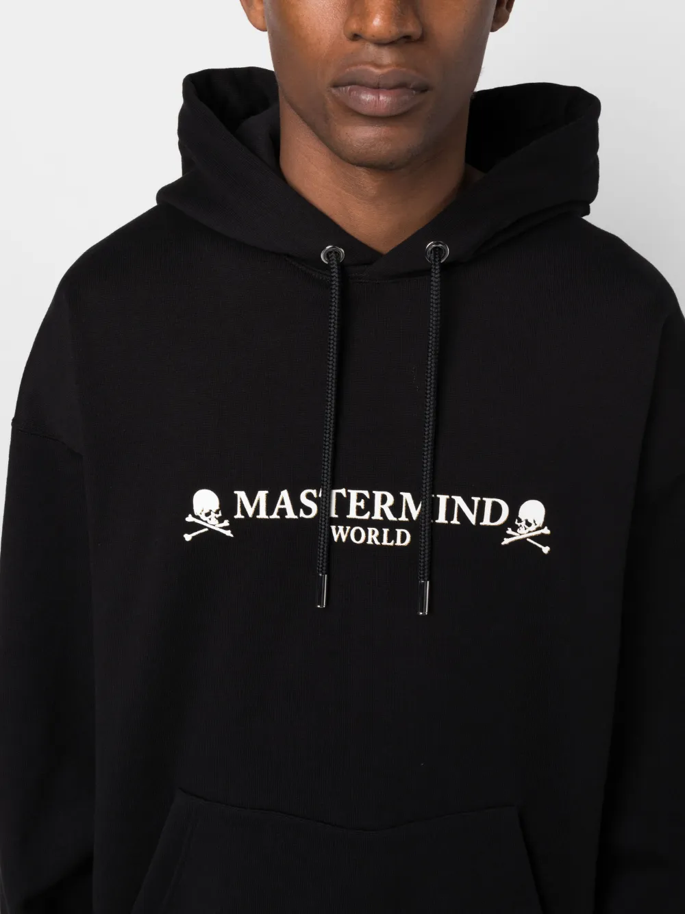 Mastermind Japan logo-print rib-trimmed Hoodie - Farfetch