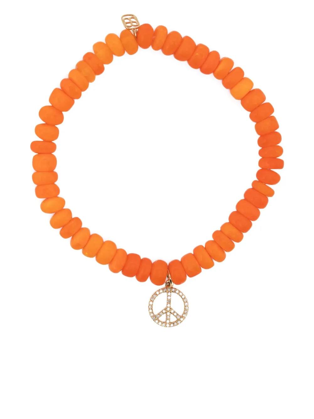 Sydney Evan 14kt yellow gold opal charm bracelet | Orange | Image 1