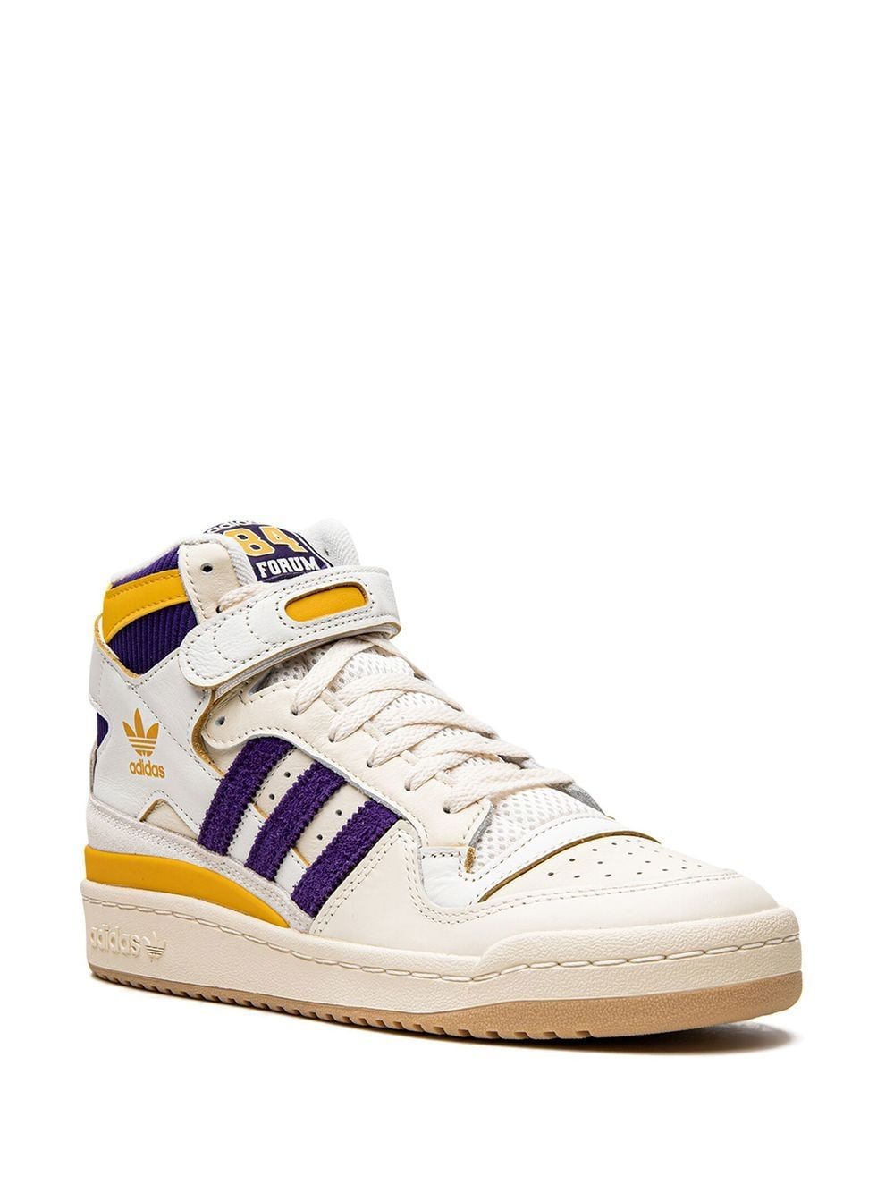 Men's shoes adidas Forum 84 High 'Lakers' Core White/ Core Purple/  Collegiate Gold