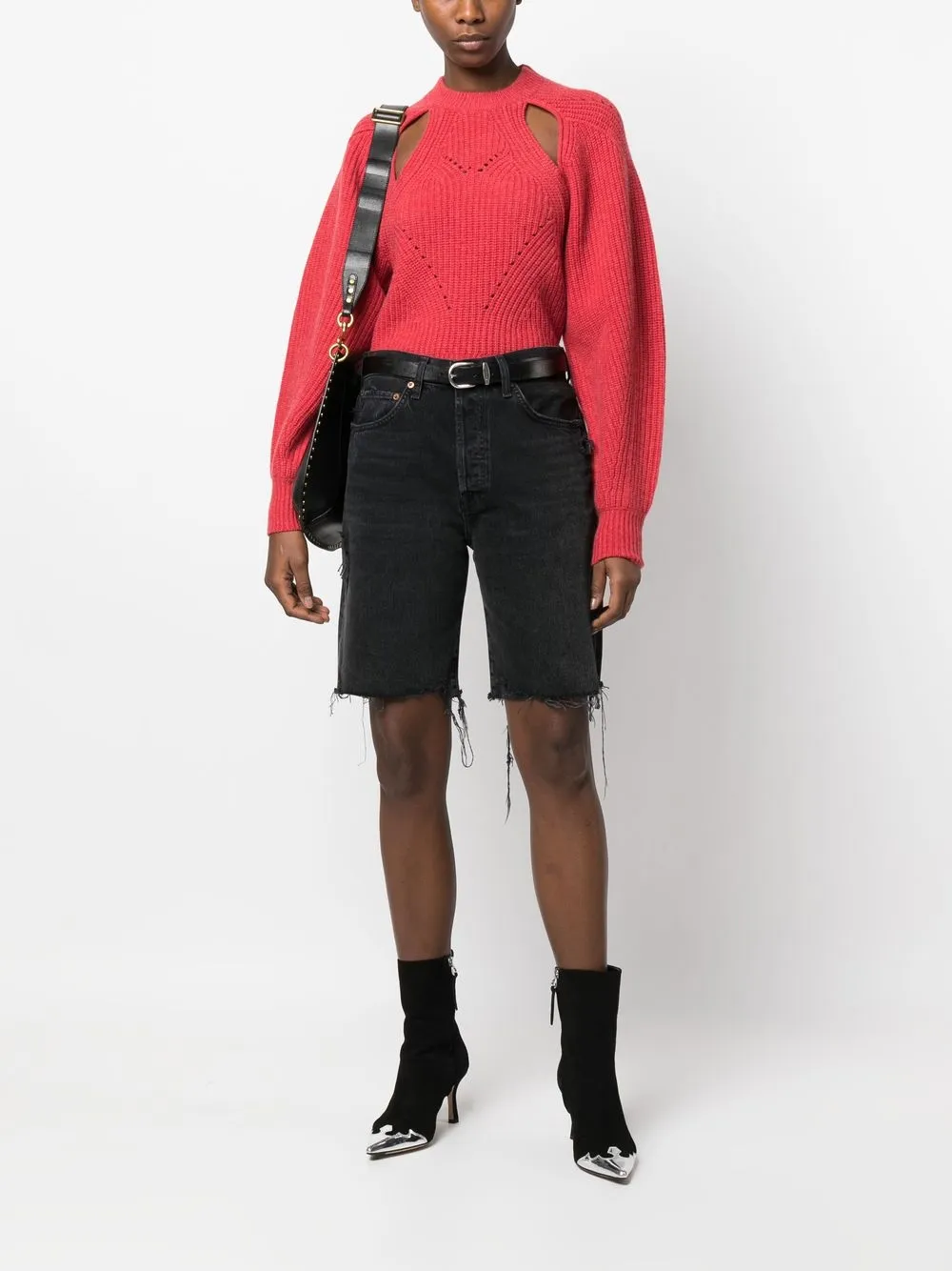 ISABEL MARANT Ribgebreide trui - Rood