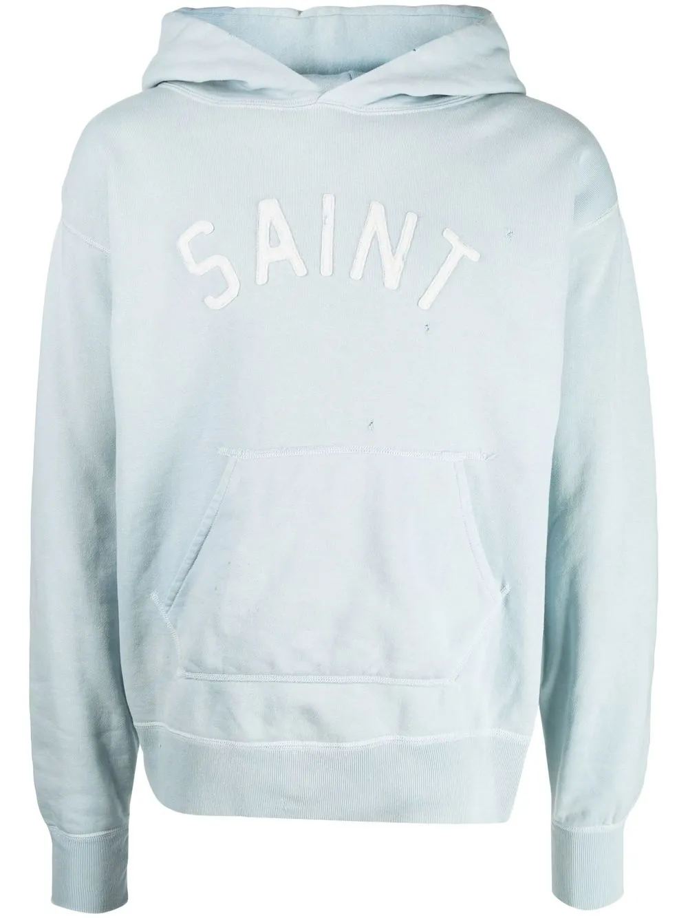 SAINT MXXXXXX Embroidered Cotton Hoodie - Farfetch