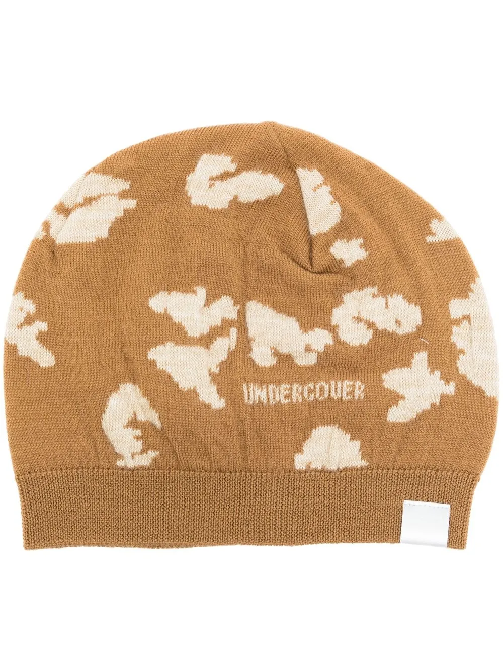 

Undercover intarsia-knit logo beanie hat - Yellow