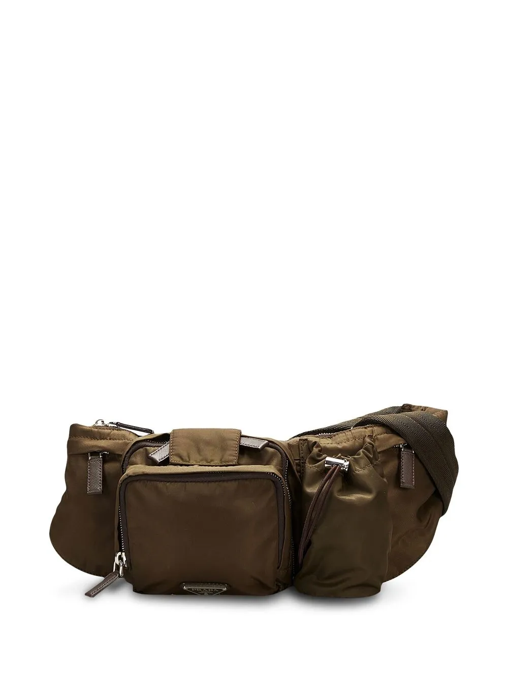 

Prada Pre-Owned triangle logo belt bag - Brown
