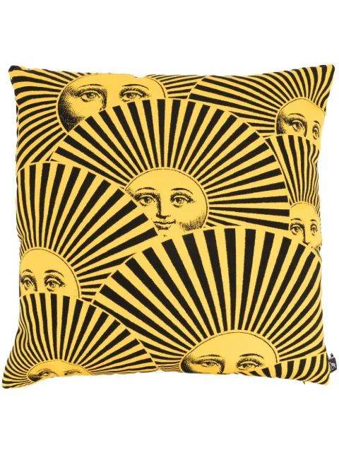 Fornasetti Soli a Ventaglio-print outdoor cushion