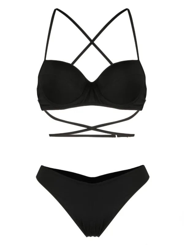 Noire Swimwear balconette-style Bikini Set Black FARFETCH IL - Main Image
