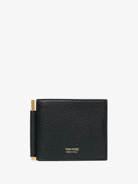 TOM FORD money clip leather wallet